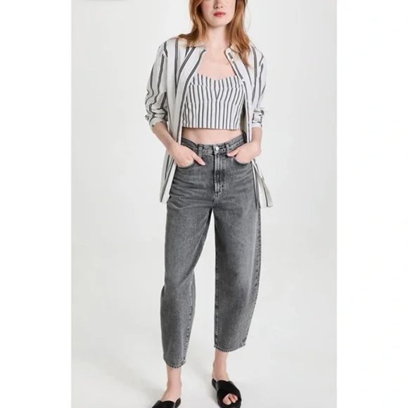 NEW Theory Ventura Cotton  Striped Bustier Cami size S - Picture 3 of 9